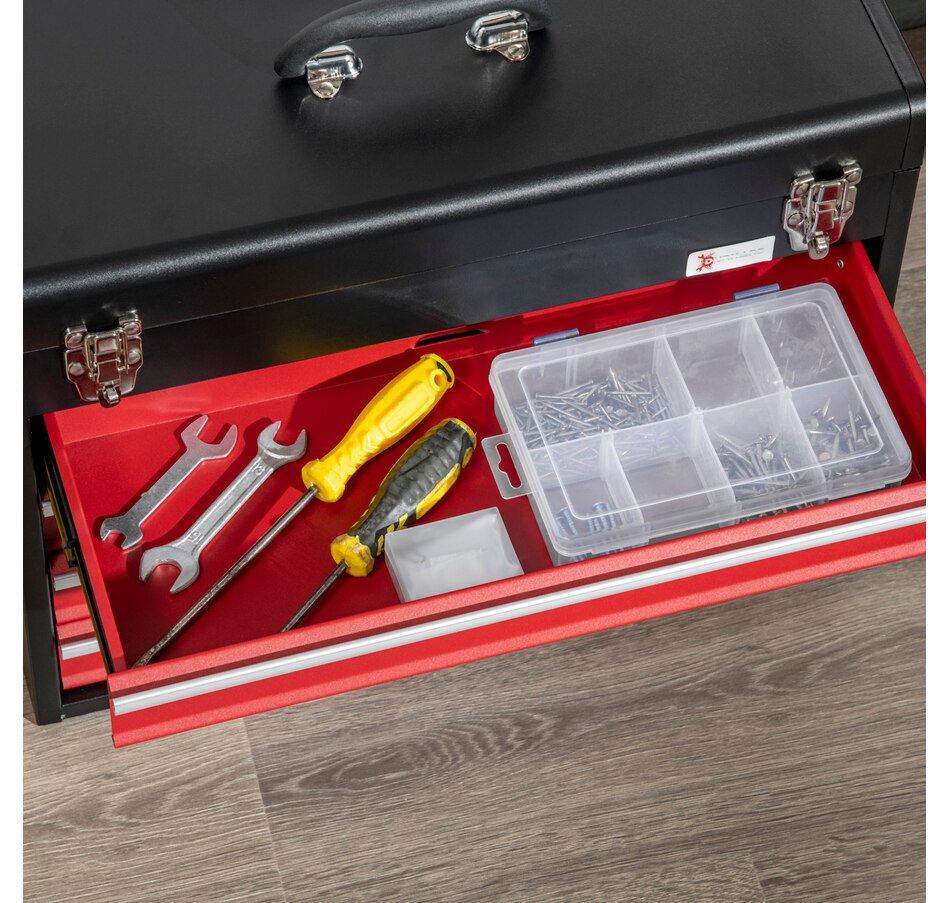 Image 964743_ALTMORE14.jpg, Product 964-743 / Price $59.99 - $104.99, DURHAND Metal Tool Box Portable Tool Chest Organizer with Drawers from DURHAND on TSC.ca's Home & Garden department