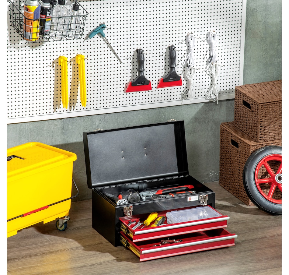 Image 964743_ALTMORE17.jpg, Product 964-743 / Price $59.99 - $104.99, DURHAND Metal Tool Box Portable Tool Chest Organizer with Drawers from DURHAND on TSC.ca's Home & Garden department