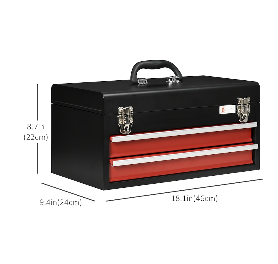 Image 964743_ALTMORE18.jpg, Product 964-743 / Price $59.99 - $104.99, DURHAND Metal Tool Box Portable Tool Chest Organizer with Drawers from DURHAND on TSC.ca's Home & Garden department