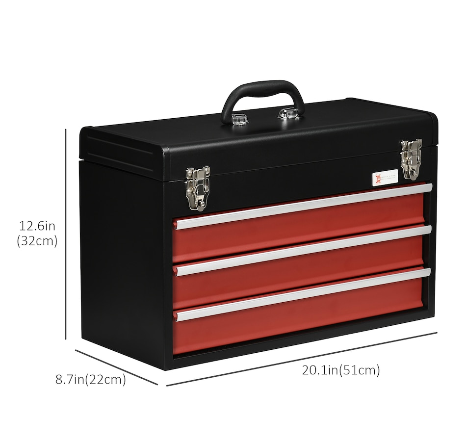 Image 964743_ALTMORE2.jpg, Product 964-743 / Price $59.99 - $104.99, DURHAND Metal Tool Box Portable Tool Chest Organizer with Drawers from DURHAND on TSC.ca's Home & Garden department