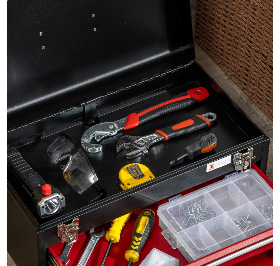 Image 964743_ALTMORE22.jpg, Product 964-743 / Price $59.99 - $104.99, DURHAND Metal Tool Box Portable Tool Chest Organizer with Drawers from DURHAND on TSC.ca's Home & Garden department