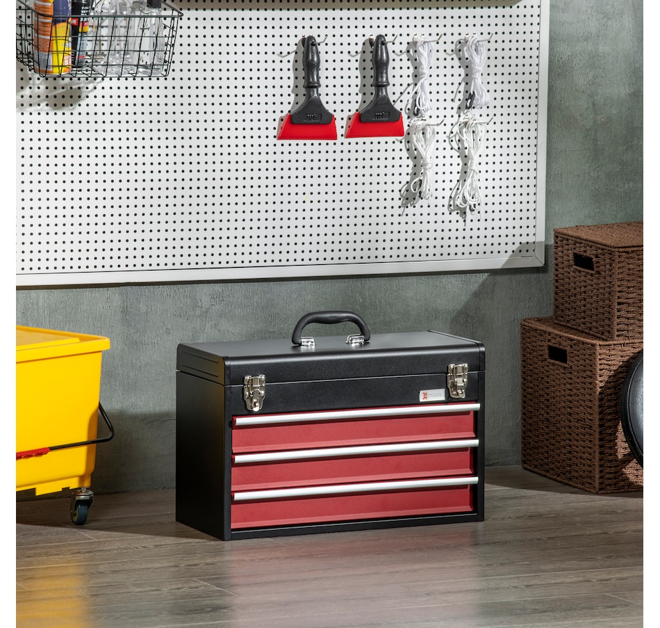Image 964743_ALTMORE5.jpg, Product 964-743 / Price $59.99 - $104.99, DURHAND Metal Tool Box Portable Tool Chest Organizer with Drawers from DURHAND on TSC.ca's Home & Garden department