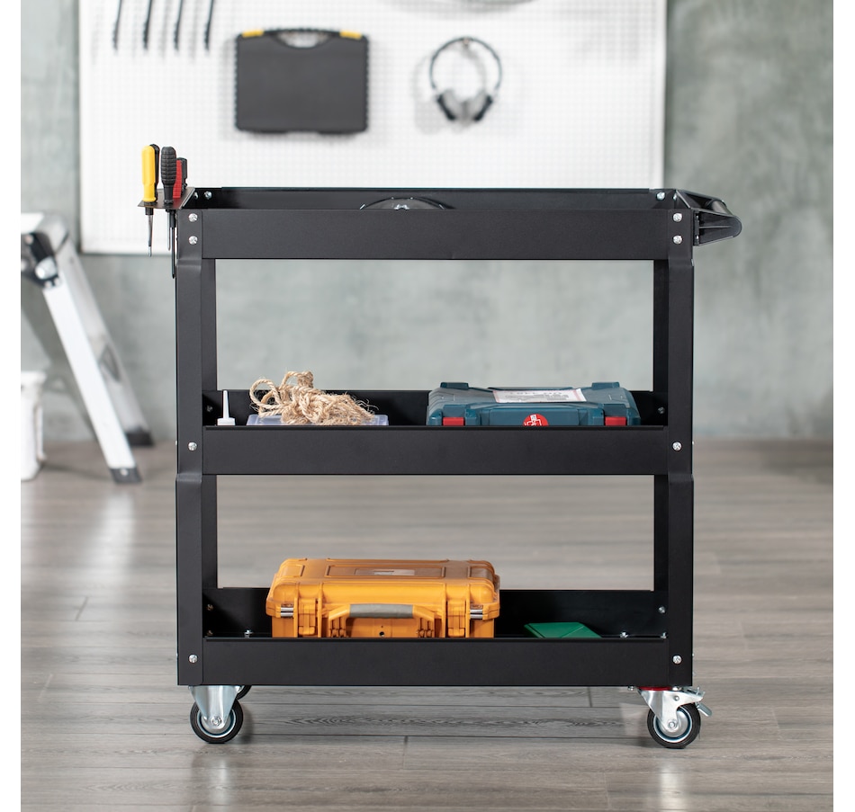 Image 964745_ALTMORE14.jpg, Product 964-745 / Price $94.99 - $99.99, DURHAND 3 Tier Rolling Tool Cart, 330 LBS Capacity Utility Cart from DURHAND on TSC.ca's Home & Garden department