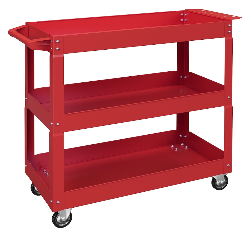 Image 964745_ST01.jpg, Product 964-745 / Price $94.99 - $99.99, DURHAND 3 Tier Rolling Tool Cart, 330 LBS Capacity Utility Cart from DURHAND on TSC.ca's Home & Garden department