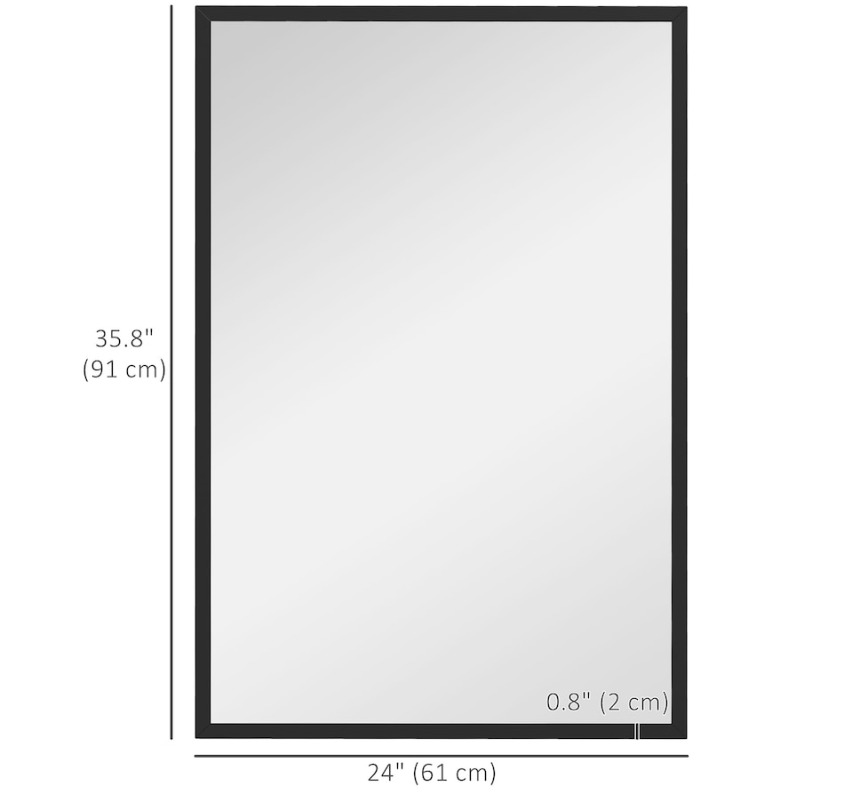 Image 964746_ALTMORE10.jpg, Product 964-746 / Price $61.99, HOMCOM Wall Bathroom Mirror for Home Decor, Vanity Mirror from HOMCOM on TSC.ca's Home & Garden department