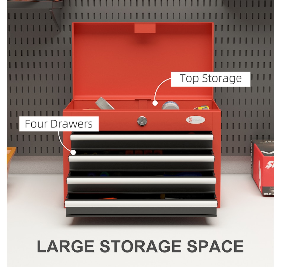 Image 964750_ALTMORE3.jpg, Product 964-750 / Price $99.99, DURHAND 4-Drawer Tool Box Lockable Steel Tool Chest with Latch and Keys from DURHAND on TSC.ca's Home & Garden department