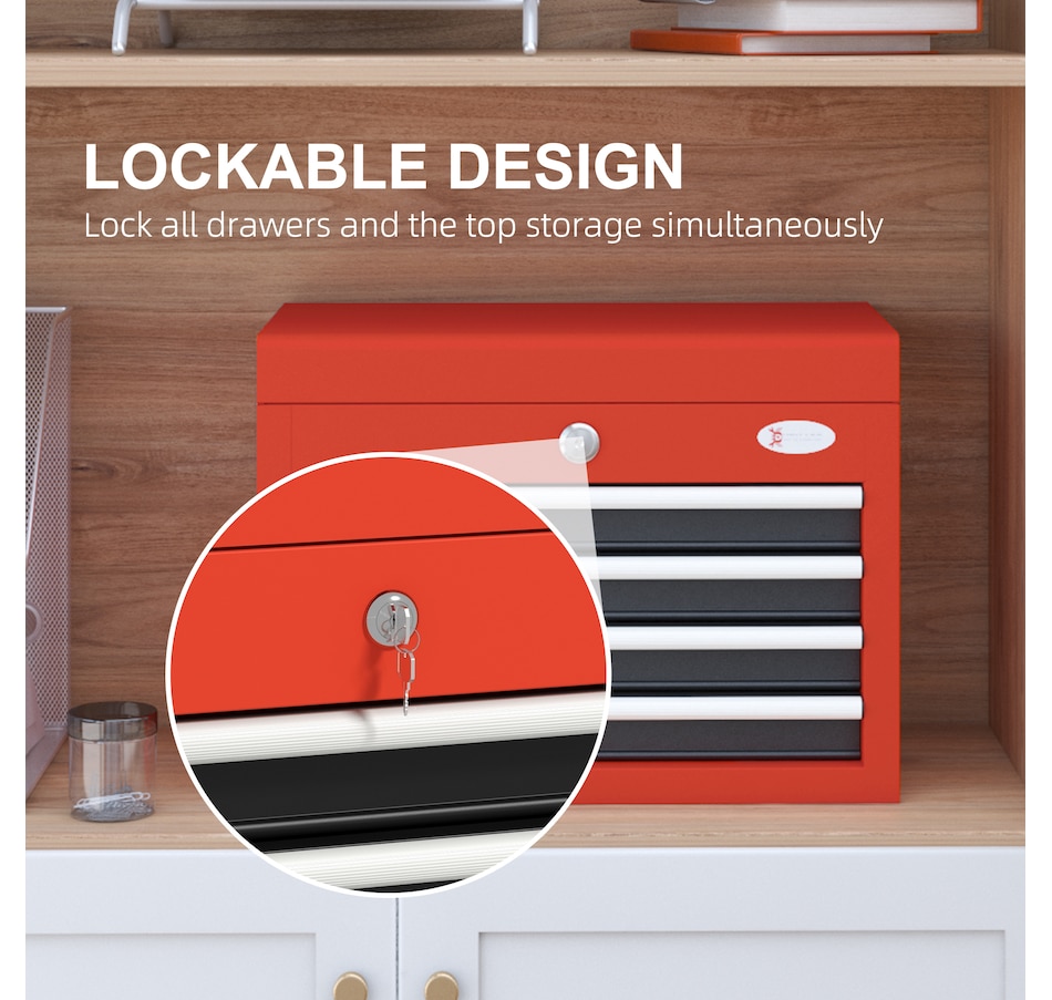 Image 964750_ALTMORE5.jpg, Product 964-750 / Price $99.99, DURHAND 4-Drawer Tool Box Lockable Steel Tool Chest with Latch and Keys from DURHAND on TSC.ca's Home & Garden department