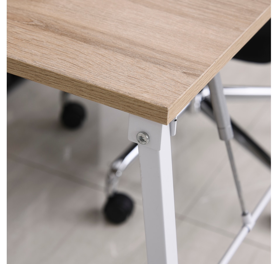 Image 964760_ALTMORE8.jpg, Product 964-760 / Price $119.99, HOMCOM Foldable Computer Desk With 4-tier Shelves from HOMCOM on TSC.ca's Home & Garden department