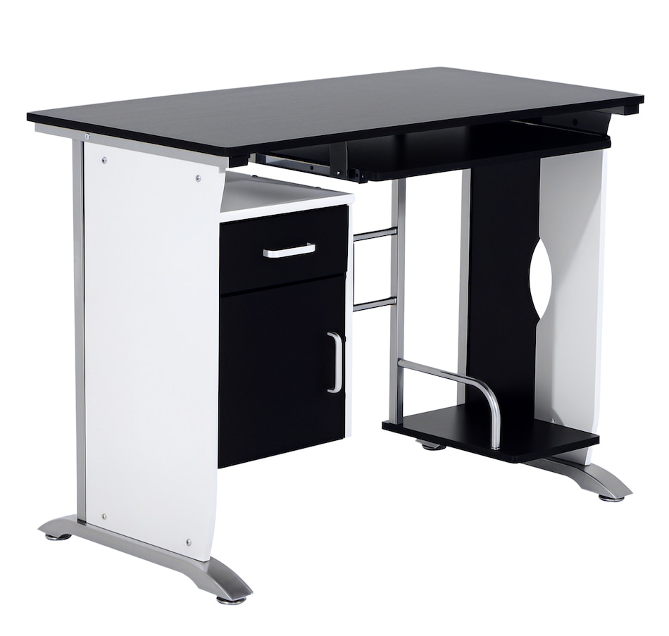 Image 964769.png, Product 964-769 / Price $129.99, HOMCOM Computer Desk With Keyboard Tray & Cpu Stand from HOMCOM on TSC.ca's Home & Garden department
