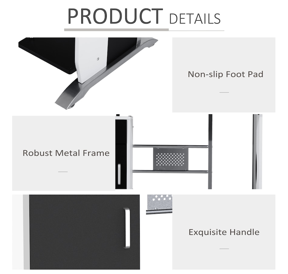 Image 964769_ALTMORE4.jpg, Product 964-769 / Price $129.99, HOMCOM Computer Desk With Keyboard Tray & Cpu Stand from HOMCOM on TSC.ca's Home & Garden department