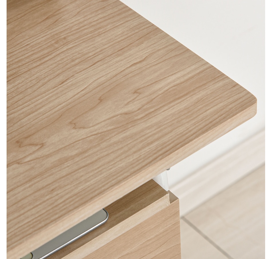 Image 964770_ALTMORE7.jpg, Product 964-770 / Price $114.99, HOMCOM Foldable Computer Desk With Drawers & 6 Wheels from HOMCOM on TSC.ca's Home & Garden department