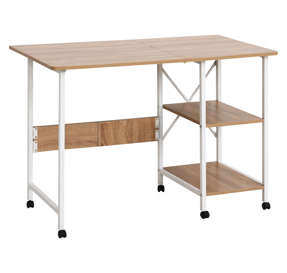 Image 964771.jpg, Product 964-771 / Price $114.99, HOMCOM Foldable Computer Desk With 6 Wheels from HOMCOM on TSC.ca's Home & Garden department