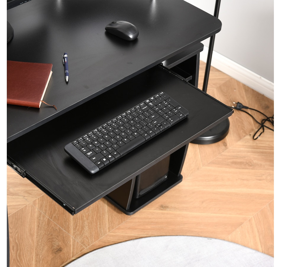 Image 964778_ALTMORE7.jpg, Product 964-778 / Price $194.99, HOMCOM Computer Desk With Keyboard Tray & Cpu Stand from HOMCOM on TSC.ca's Home & Garden department