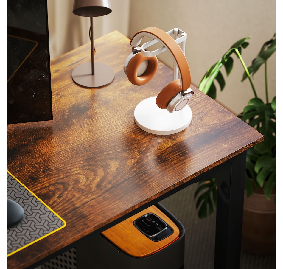 Image 964779_ALTMORE7.jpg, Product 964-779 / Price $179.99, HOMCOM 71" Computer Desk, Study Desk with Metal Legs, Rustic Brown from HOMCOM on TSC.ca's Home & Garden department