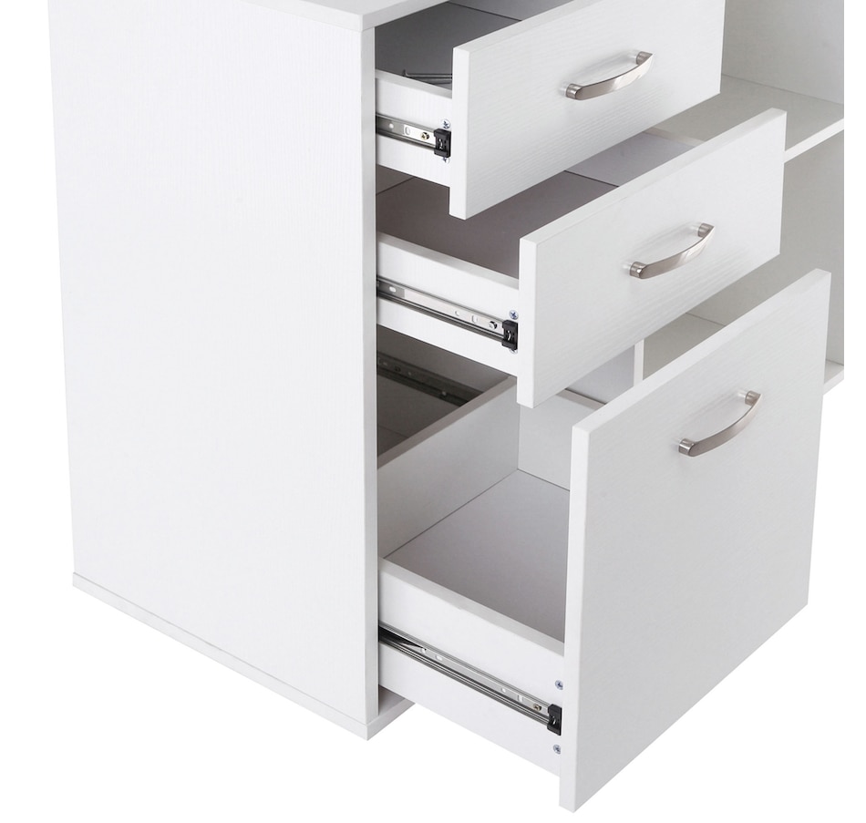 Image 964781_ALTMORE7.jpg, Product 964-781 / Price $189.99 - $199.99, HOMCOM L-shaped Desk With Drawer And Shelf from HOMCOM on TSC.ca's Home & Garden department