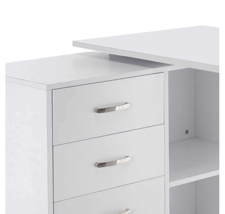 Image 964781_ALTMORE8.jpg, Product 964-781 / Price $189.99 - $199.99, HOMCOM L-shaped Desk With Drawer And Shelf from HOMCOM on TSC.ca's Home & Garden department