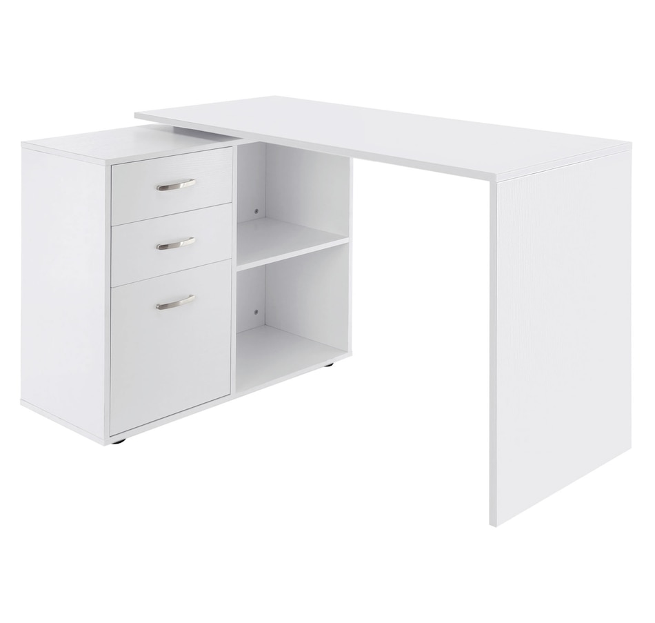 Image 964781_ST01.jpg, Product 964-781 / Price $189.99 - $199.99, HOMCOM L-shaped Desk With Drawer And Shelf from HOMCOM on TSC.ca's Home & Garden department