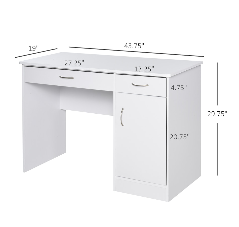 Image 964782_ALTMORE2.jpg, Product 964-782 / Price $169.99, HOMCOM Computer Desk with Storage Drawers Writing Table for Home Office from HOMCOM on TSC.ca's Home & Garden department