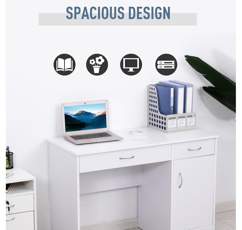 Image 964782_ALTMORE3.jpg, Product 964-782 / Price $169.99, HOMCOM Computer Desk with Storage Drawers Writing Table for Home Office from HOMCOM on TSC.ca's Home & Garden department