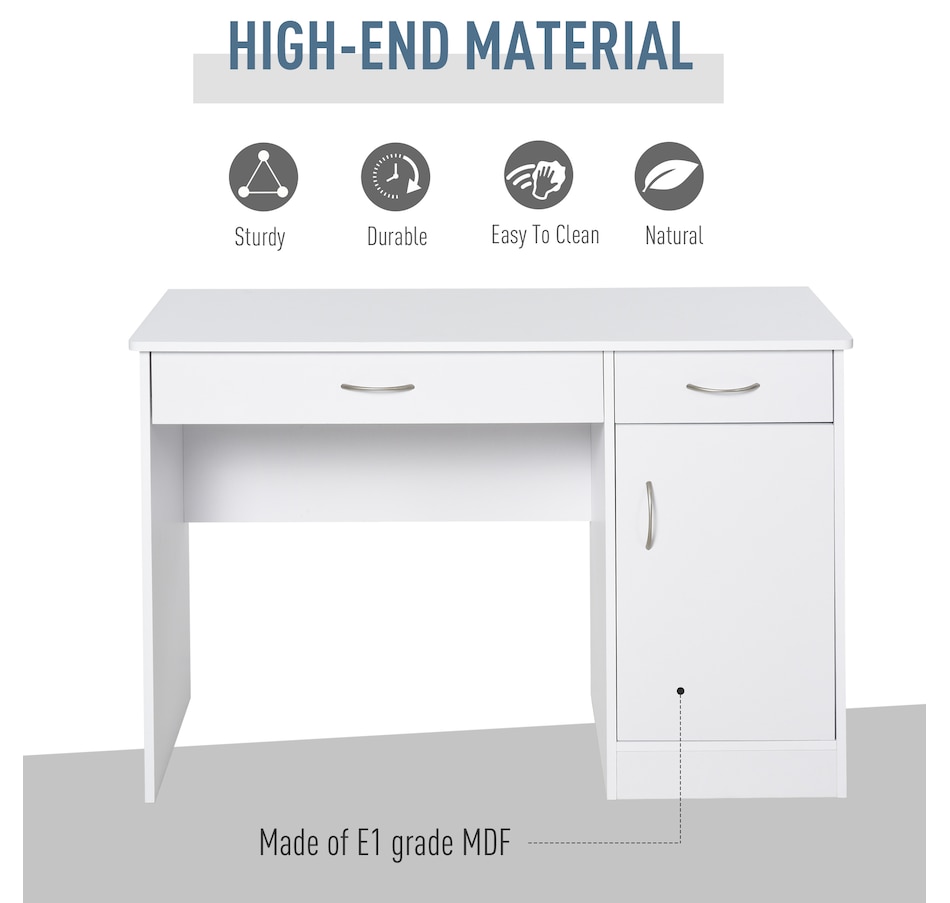 Image 964782_ALTMORE6.jpg, Product 964-782 / Price $169.99, HOMCOM Computer Desk with Storage Drawers Writing Table for Home Office from HOMCOM on TSC.ca's Home & Garden department