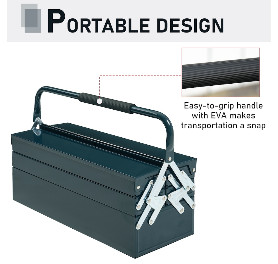 Image 964784_ALTMORE10.jpg, Product 964-784 / Price $54.99 - $62.99, DURHAND Metal Tool Box Portable Steel Tool Chest Cabinet with Handle from DURHAND on TSC.ca's Home & Garden department