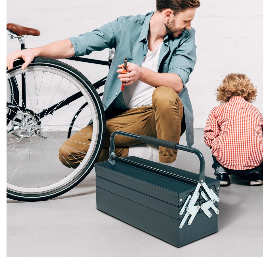 Image 964784_ALTMORE14.jpg, Product 964-784 / Price $54.99 - $62.99, DURHAND Metal Tool Box Portable Steel Tool Chest Cabinet with Handle from DURHAND on TSC.ca's Home & Garden department