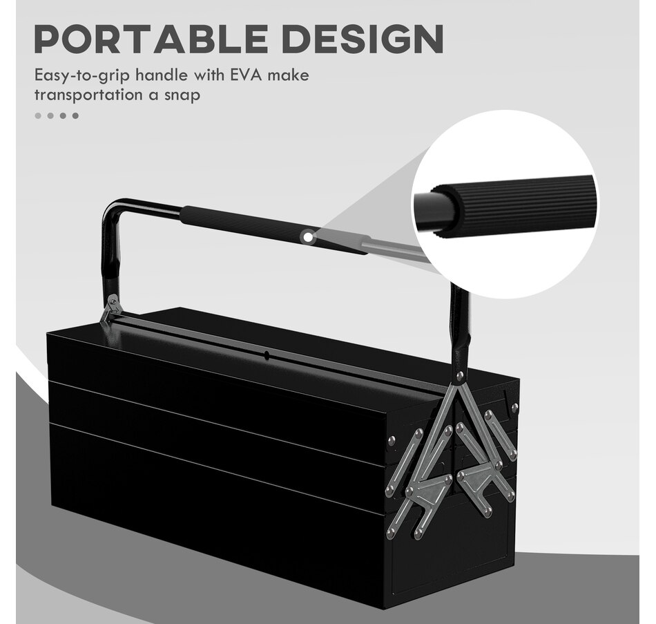 Image 964784_ALTMORE17.jpg, Product 964-784 / Price $54.99 - $62.99, DURHAND Metal Tool Box Portable Steel Tool Chest Cabinet with Handle from DURHAND on TSC.ca's Home & Garden department