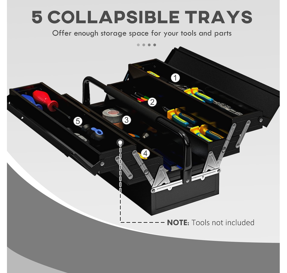 Image 964784_ALTMORE18.jpg, Product 964-784 / Price $54.99 - $62.99, DURHAND Metal Tool Box Portable Steel Tool Chest Cabinet with Handle from DURHAND on TSC.ca's Home & Garden department