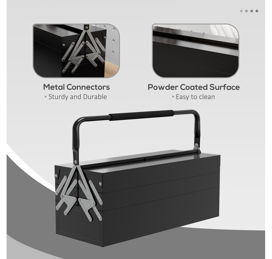 Image 964784_ALTMORE19.jpg, Product 964-784 / Price $54.99 - $62.99, DURHAND Metal Tool Box Portable Steel Tool Chest Cabinet with Handle from DURHAND on TSC.ca's Home & Garden department