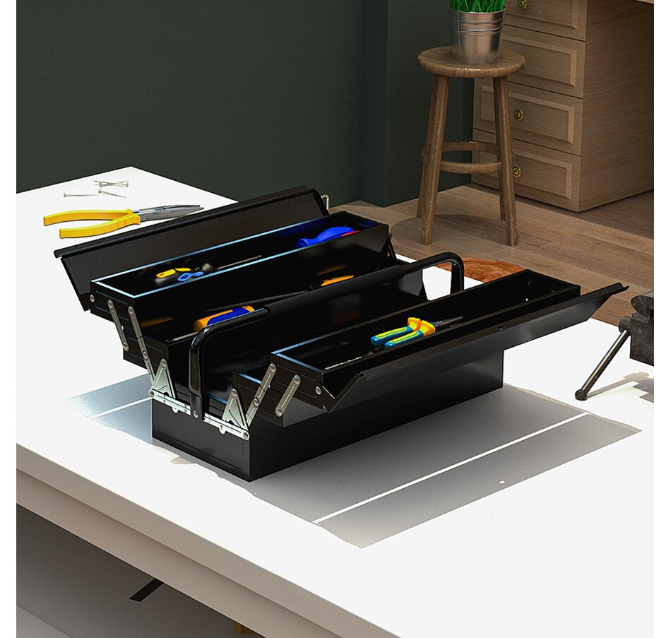 Image 964784_ALTMORE20.jpg, Product 964-784 / Price $54.99 - $62.99, DURHAND Metal Tool Box Portable Steel Tool Chest Cabinet with Handle from DURHAND on TSC.ca's Home & Garden department