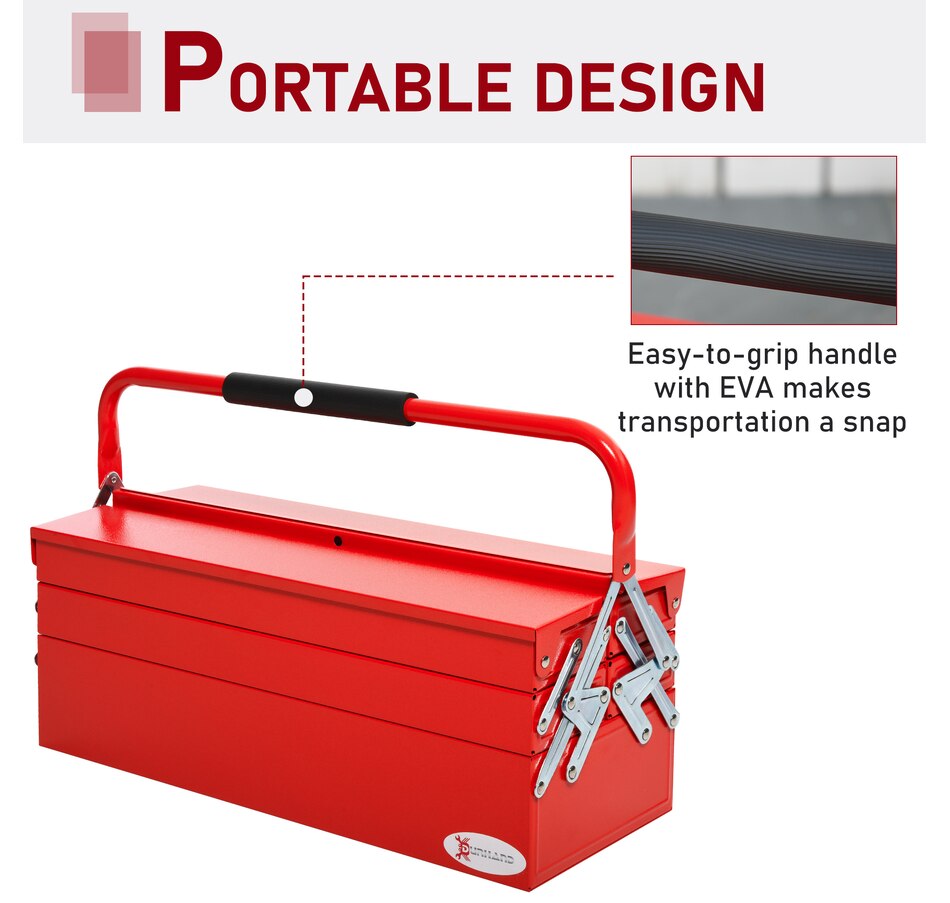 Image 964784_ALTMORE3.jpg, Product 964-784 / Price $54.99 - $62.99, DURHAND Metal Tool Box Portable Steel Tool Chest Cabinet with Handle from DURHAND on TSC.ca's Home & Garden department