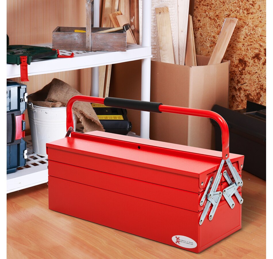 Image 964784_ALTMORE7.jpg, Product 964-784 / Price $54.99 - $62.99, DURHAND Metal Tool Box Portable Steel Tool Chest Cabinet with Handle from DURHAND on TSC.ca's Home & Garden department
