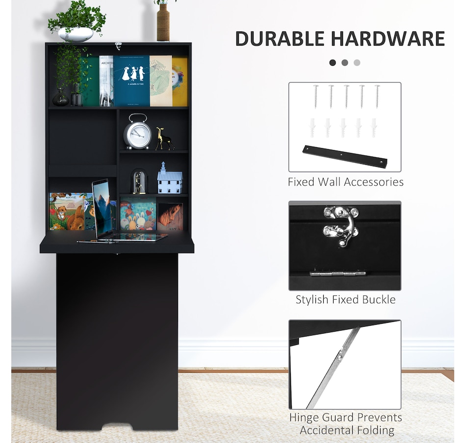 Image 964786_ALTMORE3.jpg, Product 964-786 / Price $123.99 - $129.99, HOMCOM Wall Mounted Table Fold Out Convertible Desk with Writing Board from HOMCOM on TSC.ca's Home & Garden department