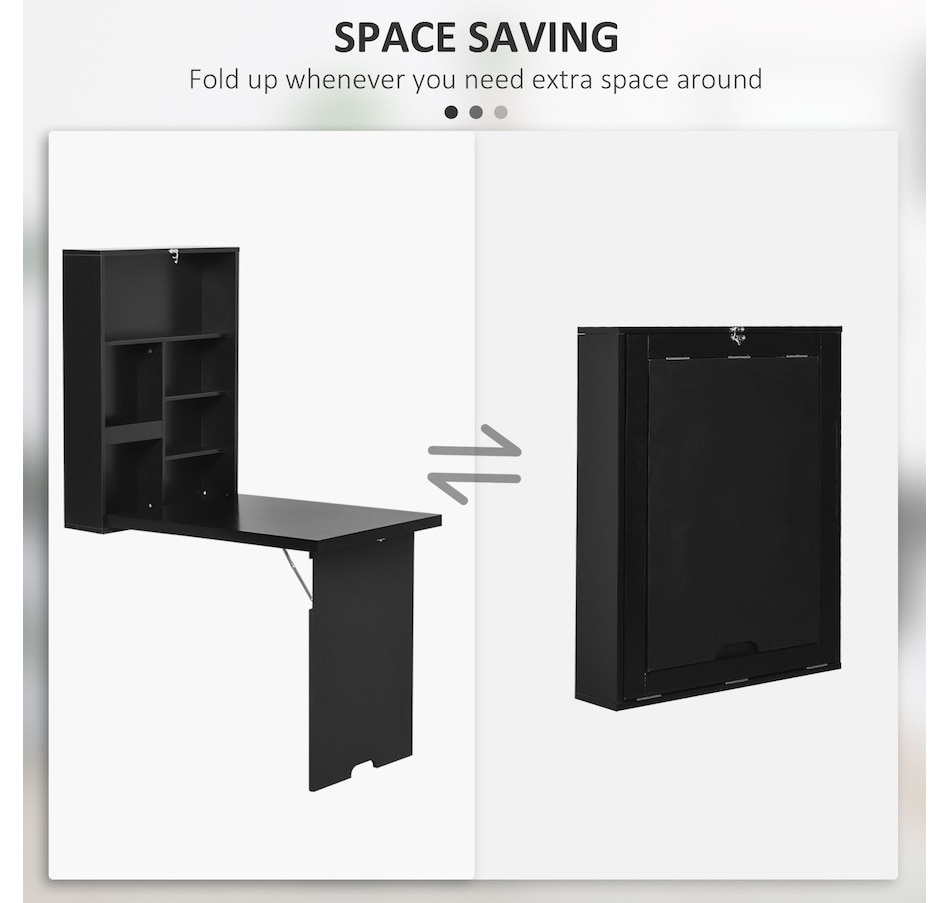 Image 964786_ALTMORE5.jpg, Product 964-786 / Price $123.99 - $129.99, HOMCOM Wall Mounted Table Fold Out Convertible Desk with Writing Board from HOMCOM on TSC.ca's Home & Garden department