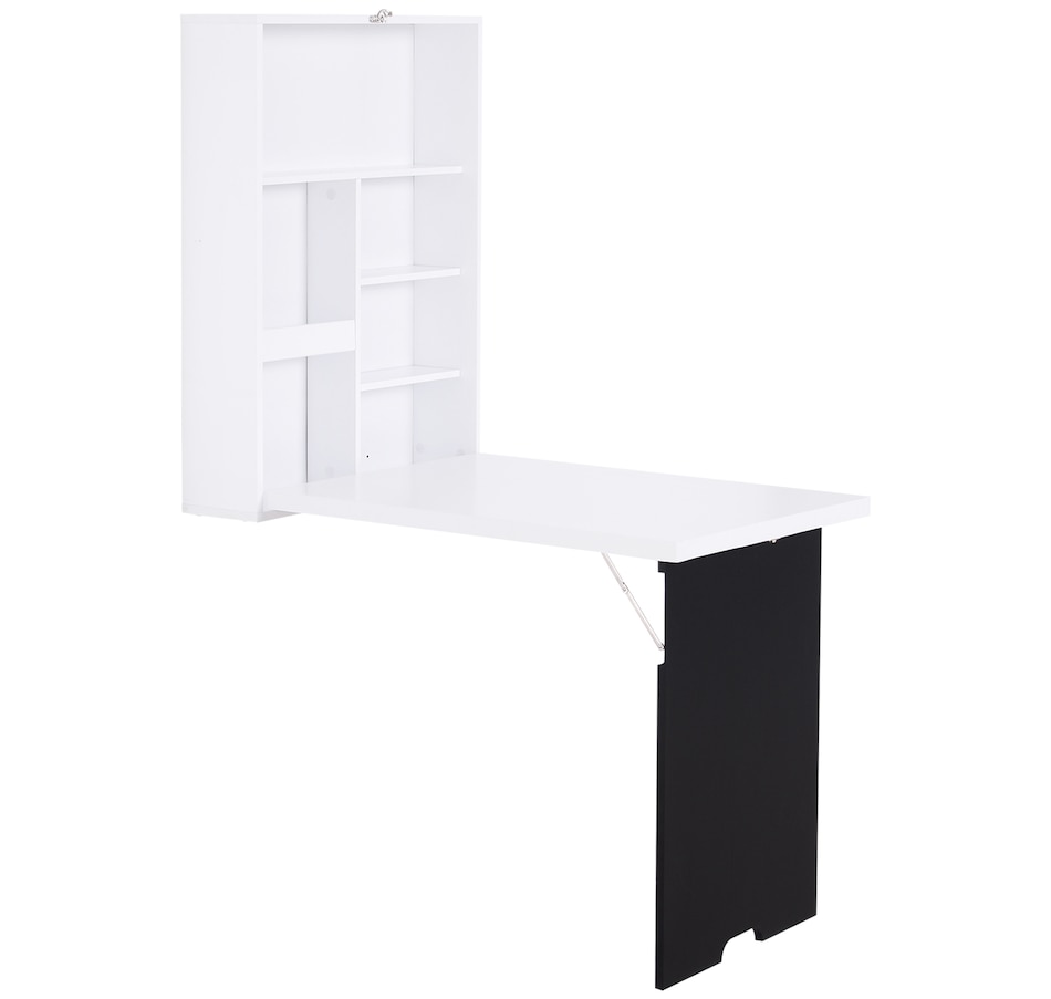 Image 964786_ST02.jpg, Product 964-786 / Price $123.99 - $129.99, HOMCOM Wall Mounted Table Fold Out Convertible Desk with Writing Board from HOMCOM on TSC.ca's Home & Garden department