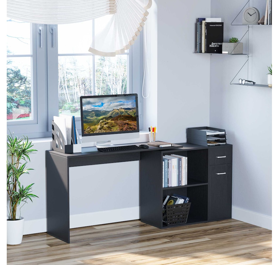 Image 964796_ALTMORE9.jpg, Product 964-796 / Price $139.99 - $156.99, HOMCOM L Shaped Desk Corner Computer Table with Storage for Home Office from HOMCOM on TSC.ca's Home & Garden department