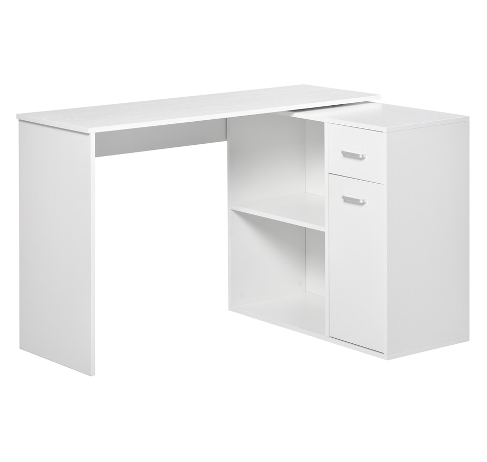 Image 964796_ST01.jpg, Product 964-796 / Price $139.99 - $156.99, HOMCOM L Shaped Desk Corner Computer Table with Storage for Home Office from HOMCOM on TSC.ca's Home & Garden department