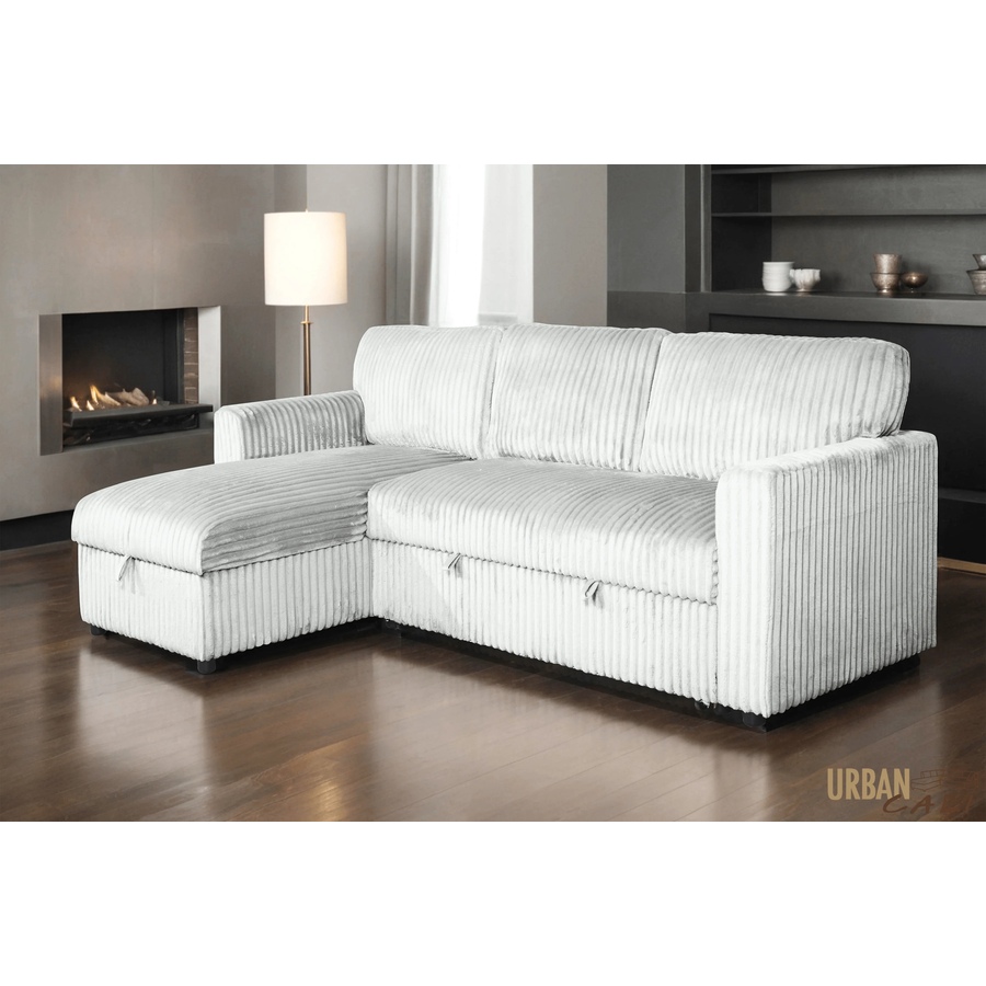 Image 964797_ALTMORE1.jpg, Product 964-797 / Price $1,459.99, Urban Cali Calabasas Minky Corduroy 89.5" Reversible Sleeper Sectional Sofa Bed with Storage Chaise from Urban Cali on TSC.ca's Home & Garden department