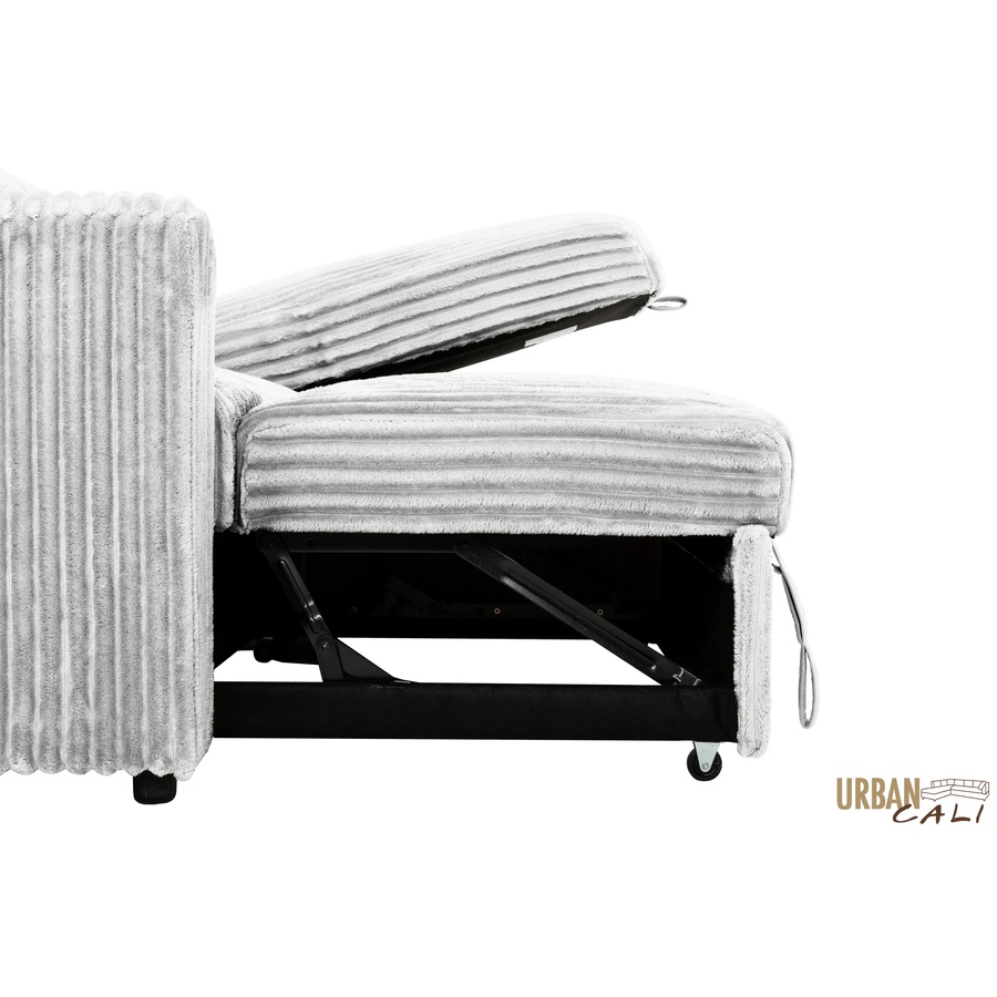 Image 964797_ALTMORE12.jpg, Product 964-797 / Price $1,459.99, Urban Cali Calabasas Minky Corduroy 89.5" Reversible Sleeper Sectional Sofa Bed with Storage Chaise from Urban Cali on TSC.ca's Home & Garden department