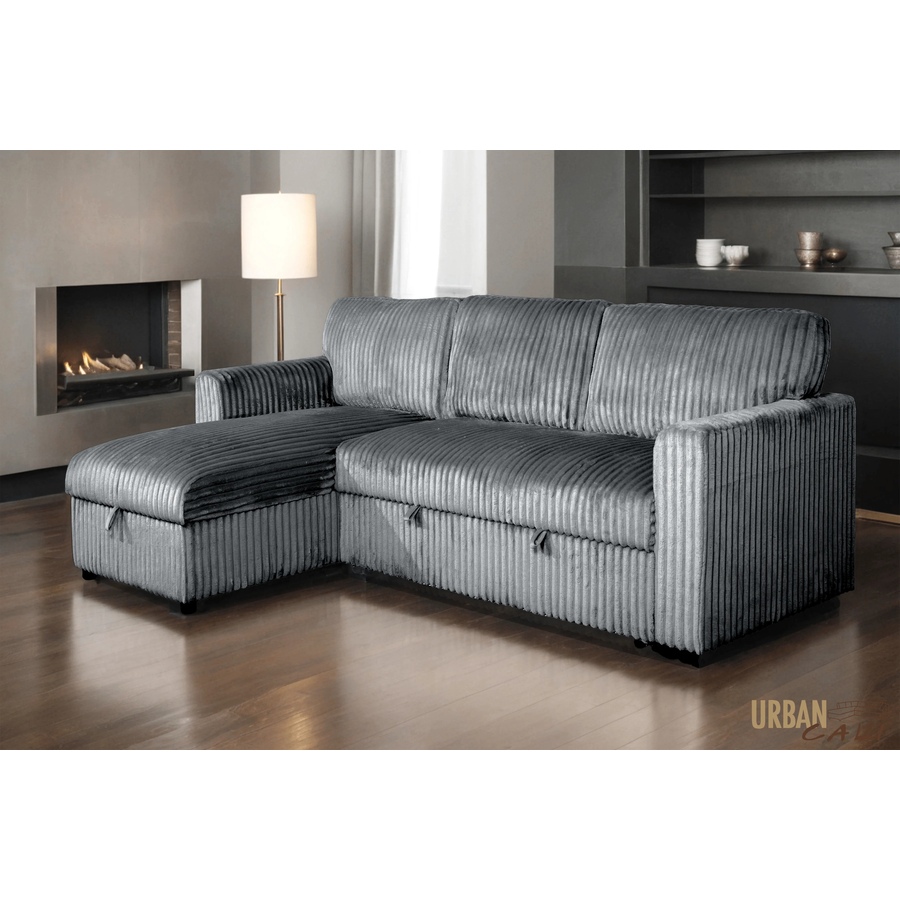 Image 964797_ALTMORE17.jpg, Product 964-797 / Price $1,459.99, Urban Cali Calabasas Minky Corduroy 89.5" Reversible Sleeper Sectional Sofa Bed with Storage Chaise from Urban Cali on TSC.ca's Home & Garden department