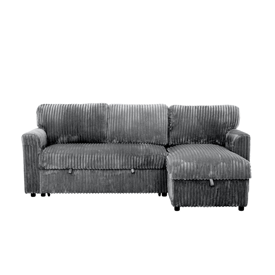 Image 964797_ALTMORE18.jpg, Product 964-797 / Price $1,459.99, Urban Cali Calabasas Minky Corduroy 89.5" Reversible Sleeper Sectional Sofa Bed with Storage Chaise from Urban Cali on TSC.ca's Home & Garden department