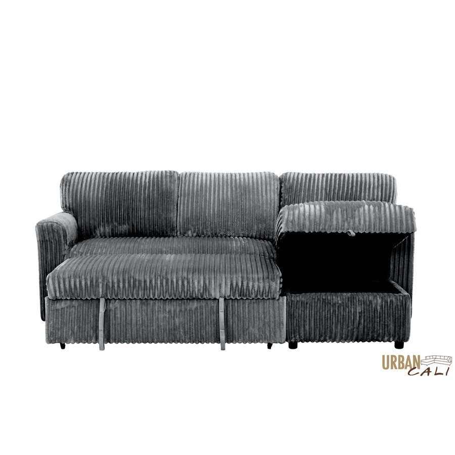 Image 964797_ALTMORE19.jpg, Product 964-797 / Price $1,459.99, Urban Cali Calabasas Minky Corduroy 89.5" Reversible Sleeper Sectional Sofa Bed with Storage Chaise from Urban Cali on TSC.ca's Home & Garden department