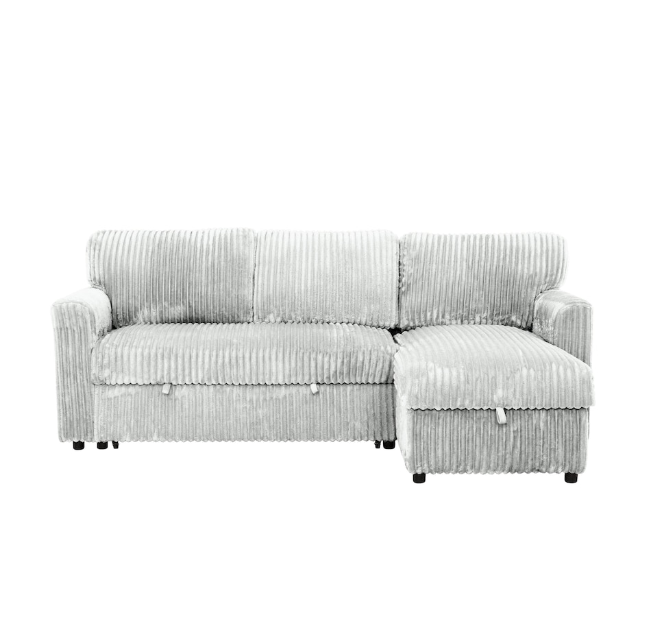 Image 964797_ALTMORE2.jpg, Product 964-797 / Price $1,459.99, Urban Cali Calabasas Minky Corduroy 89.5" Reversible Sleeper Sectional Sofa Bed with Storage Chaise from Urban Cali on TSC.ca's Home & Garden department