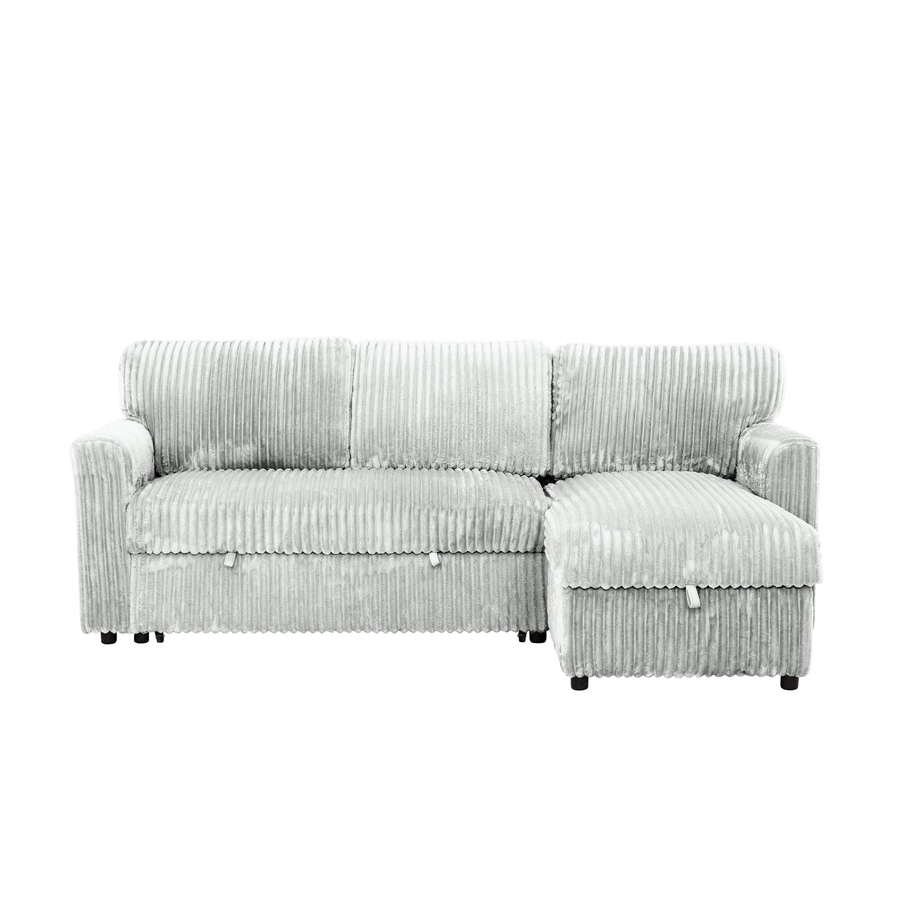 Image 964797_ALTMORE2.jpg, Product 964-797 / Price $1,459.99, Urban Cali Calabasas Minky Corduroy 89.5" Reversible Sleeper Sectional Sofa Bed with Storage Chaise from Urban Cali on TSC.ca's Home & Garden department