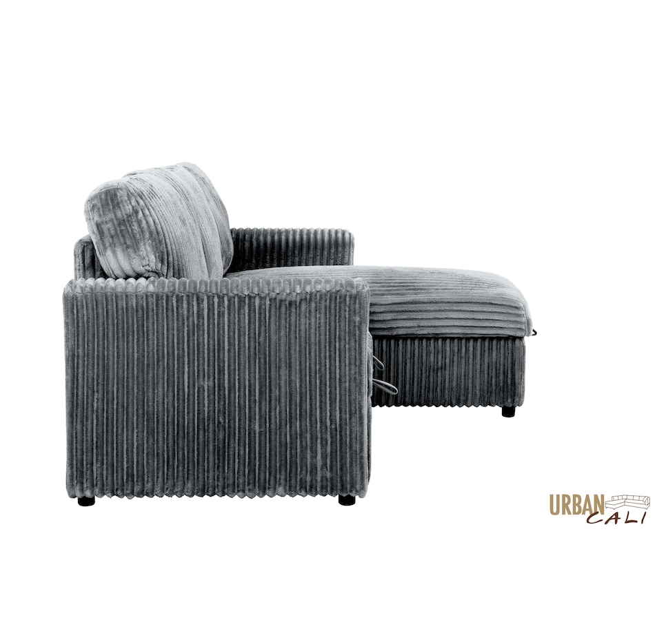 Image 964797_ALTMORE22.jpg, Product 964-797 / Price $1,459.99, Urban Cali Calabasas Minky Corduroy 89.5" Reversible Sleeper Sectional Sofa Bed with Storage Chaise from Urban Cali on TSC.ca's Home & Garden department