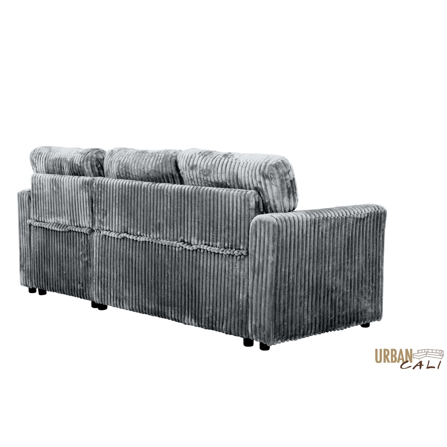 Image 964797_ALTMORE24.jpg, Product 964-797 / Price $1,459.99, Urban Cali Calabasas Minky Corduroy 89.5" Reversible Sleeper Sectional Sofa Bed with Storage Chaise from Urban Cali on TSC.ca's Home & Garden department