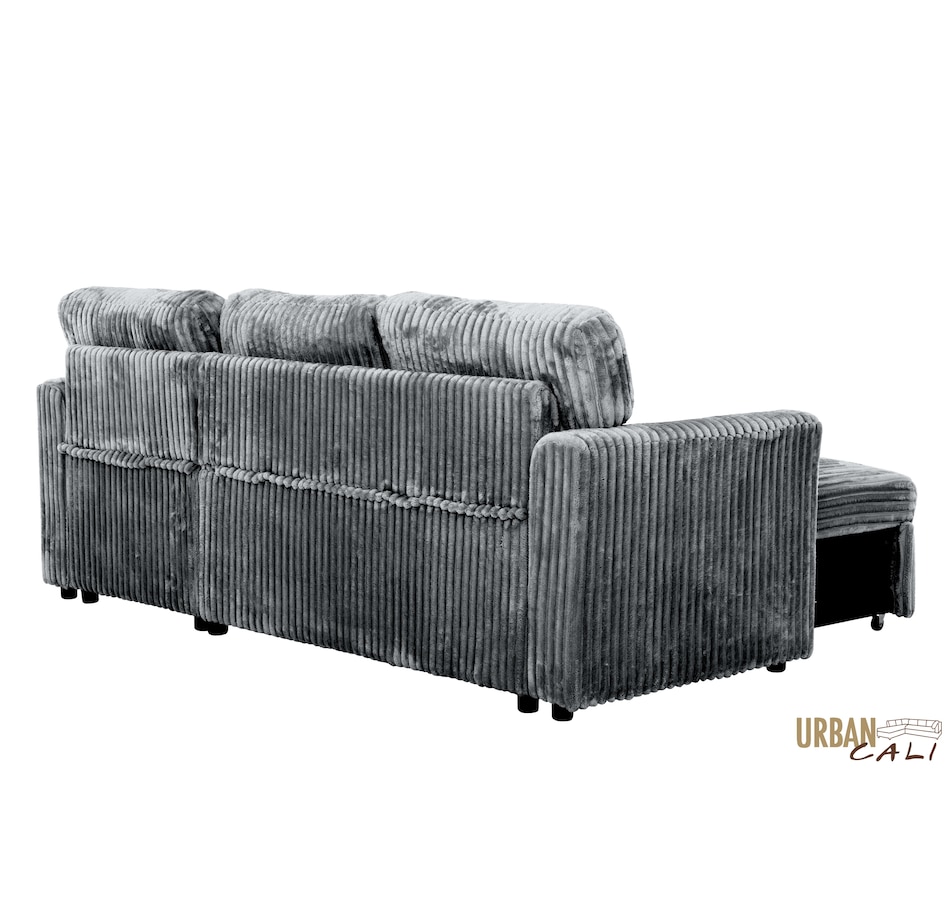 Image 964797_ALTMORE25.jpg, Product 964-797 / Price $1,459.99, Urban Cali Calabasas Minky Corduroy 89.5" Reversible Sleeper Sectional Sofa Bed with Storage Chaise from Urban Cali on TSC.ca's Home & Garden department