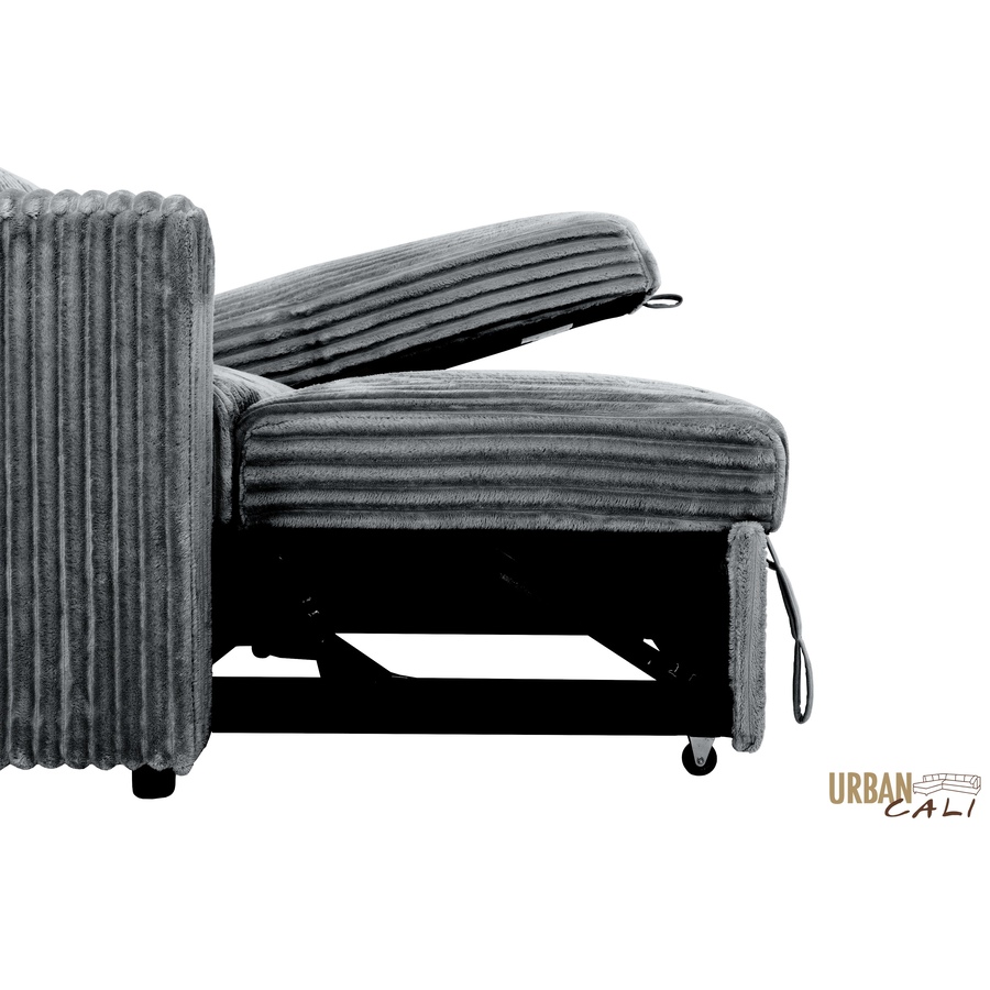 Image 964797_ALTMORE28.jpg, Product 964-797 / Price $1,459.99, Urban Cali Calabasas Minky Corduroy 89.5" Reversible Sleeper Sectional Sofa Bed with Storage Chaise from Urban Cali on TSC.ca's Home & Garden department