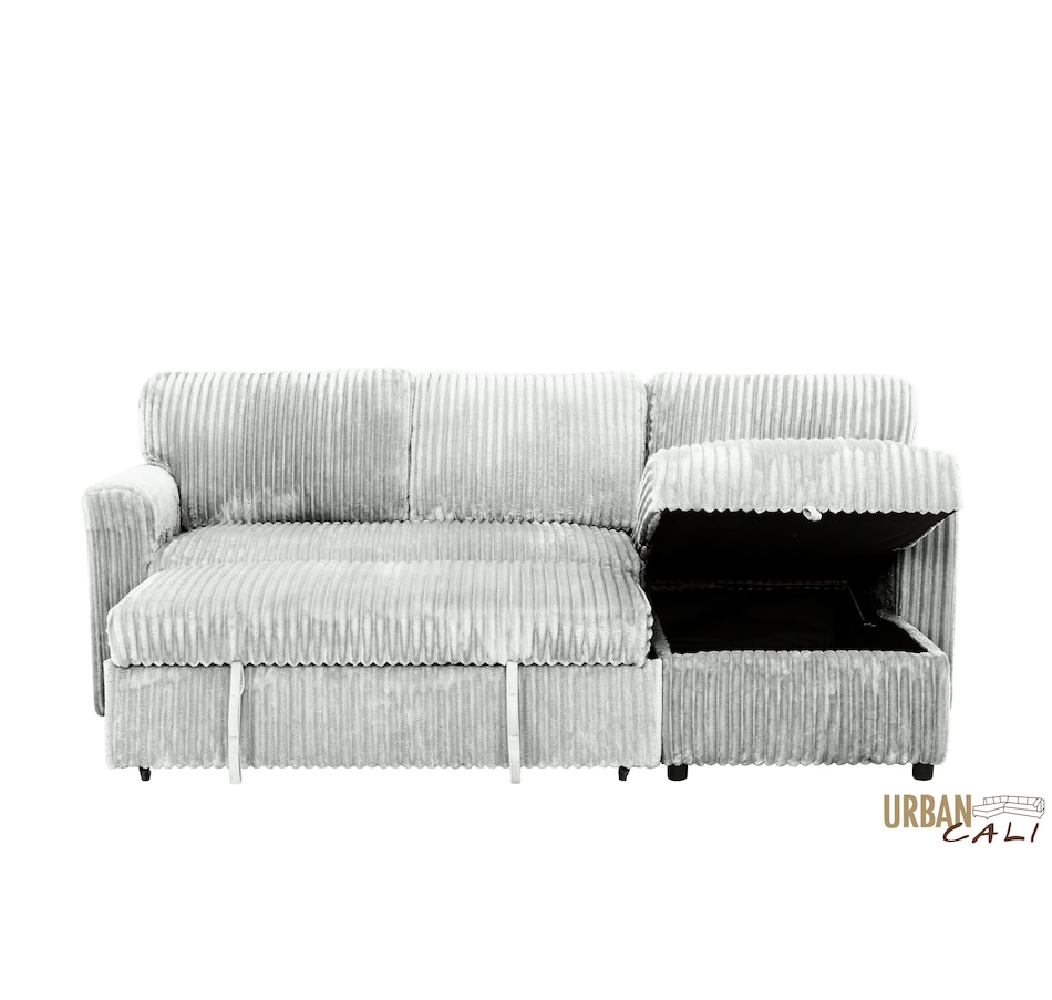 Image 964797_ALTMORE3.jpg, Product 964-797 / Price $1,459.99, Urban Cali Calabasas Minky Corduroy 89.5" Reversible Sleeper Sectional Sofa Bed with Storage Chaise from Urban Cali on TSC.ca's Home & Garden department