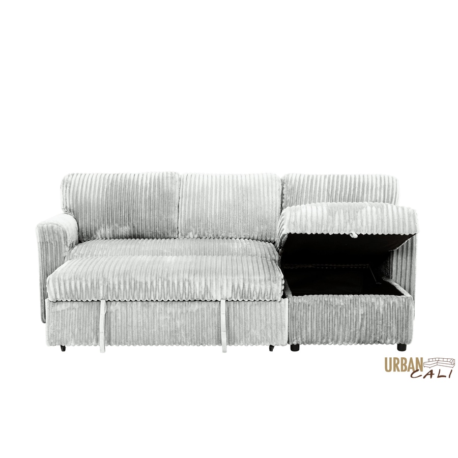 Image 964797_ALTMORE3.jpg, Product 964-797 / Price $1,459.99, Urban Cali Calabasas Minky Corduroy 89.5" Reversible Sleeper Sectional Sofa Bed with Storage Chaise from Urban Cali on TSC.ca's Home & Garden department